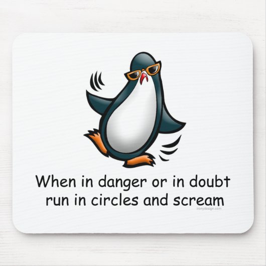 Bij gevaar of twijfel muismat (Voorkant)