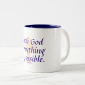 Bij God is alles mogelijk - Mok (Voorkant rechts)