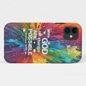 Bij God Matteüs 19-26 Case-Mate iPhone Case (Achterkant (horizontaal))