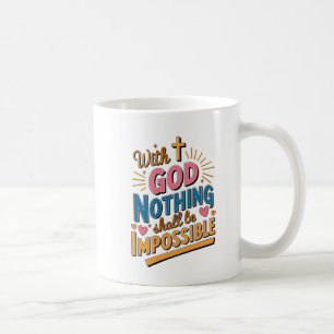 Bij God zal niets onmogelijk zijn." Koffiemok