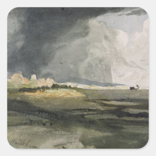 Bij Hailsham, Sussex: A Storm Approaching, 1821 (w Vierkante Sticker