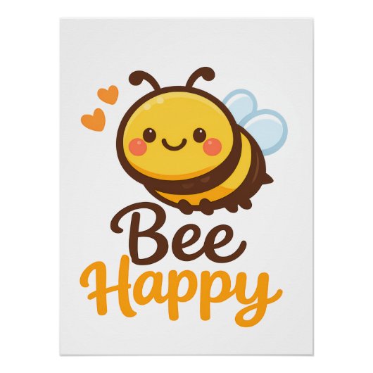 Bij Happy Perfect Poster (Voorkant)