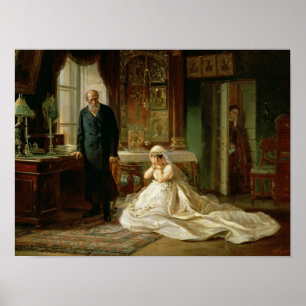 Bij het Altar, 1870 Poster