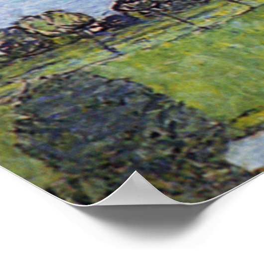 Bij het Attermeer, Gustav Klimt Poster (Hoek)