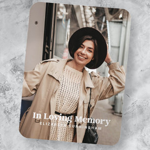 Bij het bewaren van geheugen Moderne aangepaste fo Magneet