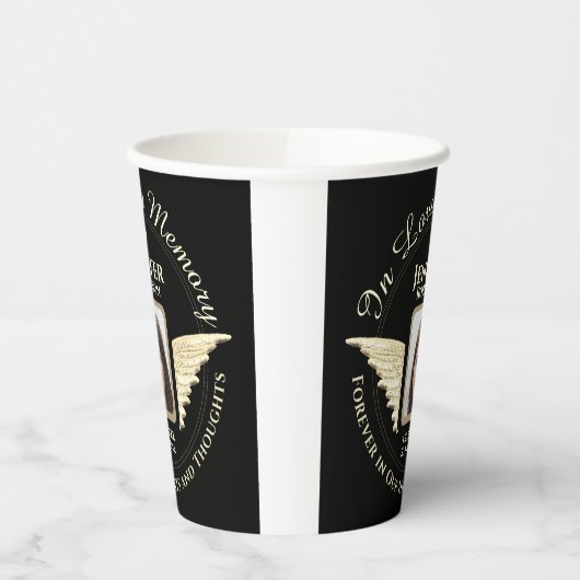 Bij het bewaren van geheugenfotoherinnering papieren bekers (Links)