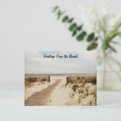 Bij het Briefkaart van de Beach (Staand voorkant)