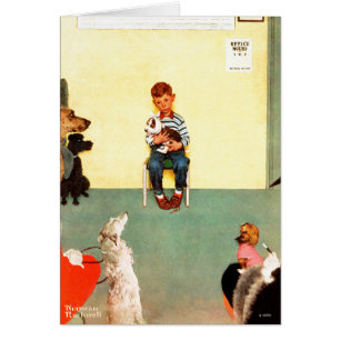 Bij het eten door Norman Rockwell