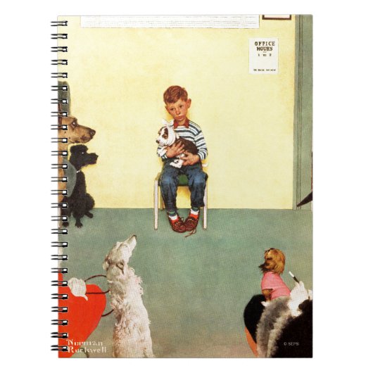 Bij het eten door Norman Rockwell Notitieboek (Voorkant)