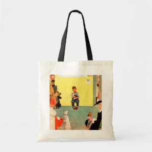 Bij het eten door Norman Rockwell Tote Bag