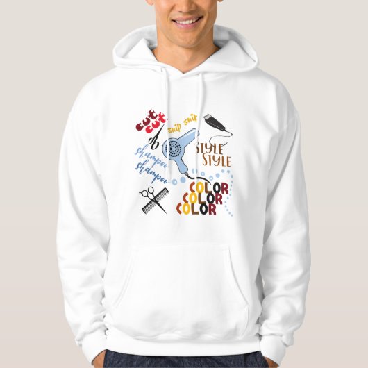 Bij het haarsalon hoodie (Voorkant)
