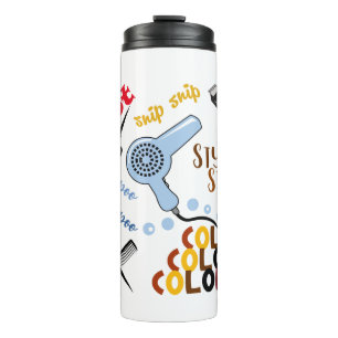 Bij het haarsalon thermosbeker