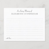 Bij het houden van geheugen funeral Share a Memory (Voorkant)