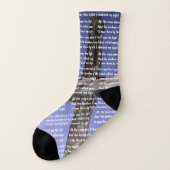 Bij het kruis sokken (Links - buitenkant)