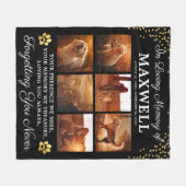 Bij het liefhebben van geheugenhonden fleece deken (Voorkant (Horizontaal))