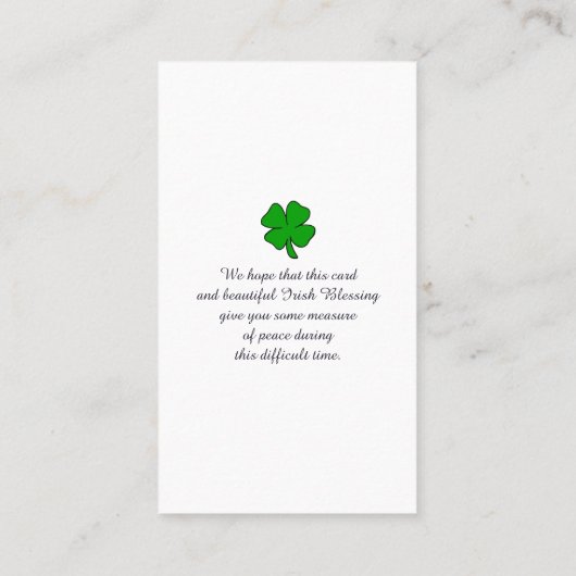 Bij het liefhebben van het Afbeelding van het Gehe Visitekaartje (Achterkant)