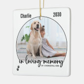 Bij het liefhebben van Memory Pet Memorial Keramisch Ornament (Links)