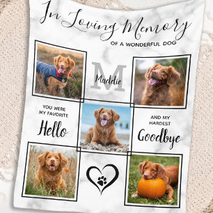 Bij het liefhebben van Memory Pet Memorial Unieke  Fleece Deken