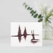 Bij het meer briefkaart (Staand voorkant)