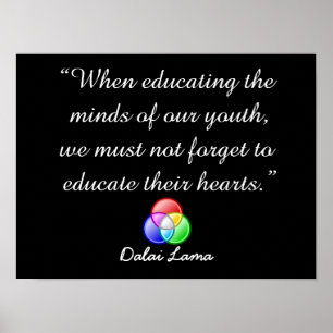 Bij het onderwijzen van de geesten - quote poster