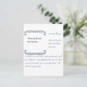 Bij het opslaan van geheugen briefkaart (Staand voorkant)