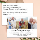 Bij het opslaan van geheugen | Drie foto's Vreemd Bedankkaart