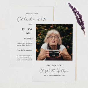 Bij het opslaan van geheugen Foto Funeral Memori Kaart