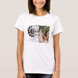 Bij het opslaan van geheugen Foto Funeral Memori T-shirt