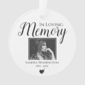 Bij het opslaan van geheugen | Foto Memorial Ornament (voorkant)