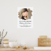 Bij het opslaan van geheugen | Foto Memorial Poster (Keuken)