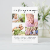 Bij het opslaan van geheugen | Vier fotocollage-be Bedankkaart (Staand voorkant)