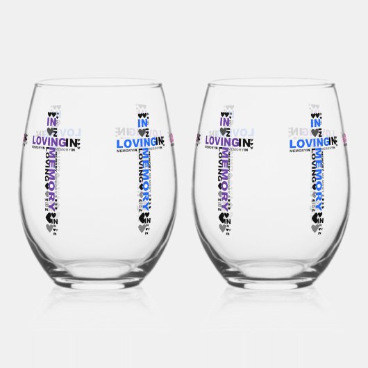 Bij het opslaan van geheugen wijnglas zonder voet (Links)