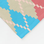 Bij het strand Argyle Fleece Deken (Hoek)