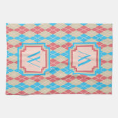 Bij het strand Argyle keukenhanddoek (Horizontaal)