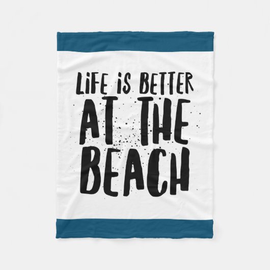 Bij het strand fleece deken (Voorkant)