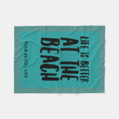 Bij het strand fleece deken (Voorkant (Horizontaal))