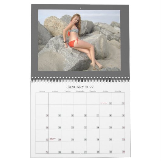 Bij het strand kalender (Jan 2027)