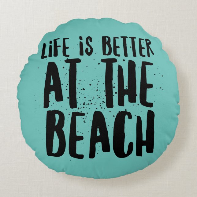 Bij het strand rond kussen (Voorkant)