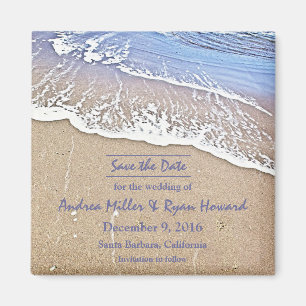 Bij het strand Save the Date magneet