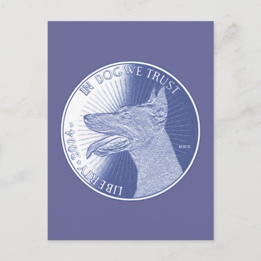 Bij honden briefkaart (Voorkant)