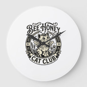 Bij Honey Kat Grappige Kat Grafisch - Bij Honey Ka Grote Klok