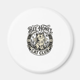 Bij Honey Kat Grappige Kat Grafisch - Bij Honey Ka Magneet