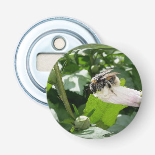 Bij in de zomer button flesopener