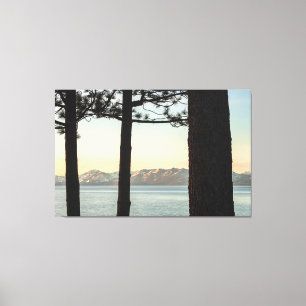 Bij Lake Tahoe Canvas Afdruk