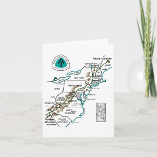 Bij Logo Appalachian Trail Wandelkaart  Kaart