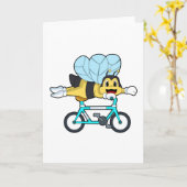 Bij met Fiets Kaart (Gele Bloem)
