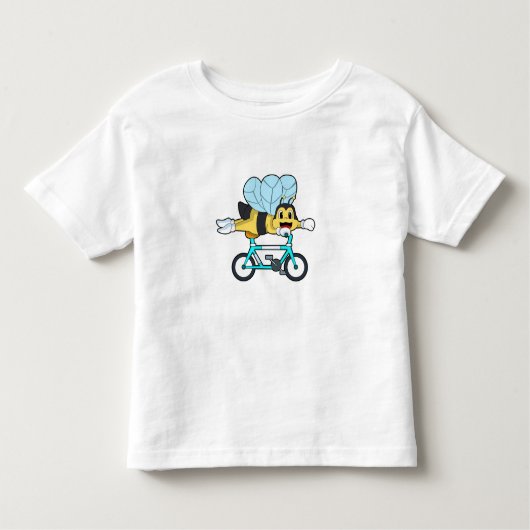 Bij met Fiets Kinder Shirts (Voorkant)