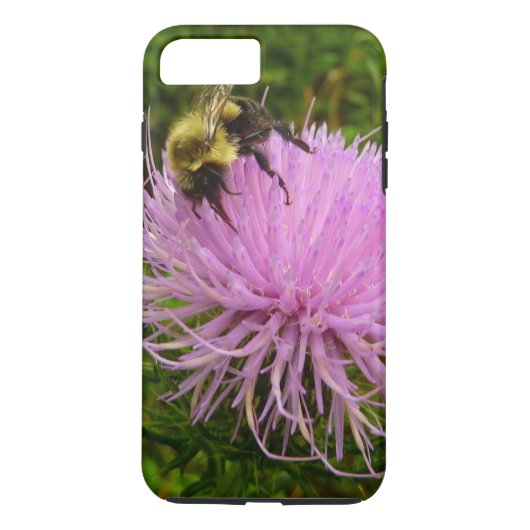 Bij op distelbloem natuur Case-Mate iPhone case (Achterkant)