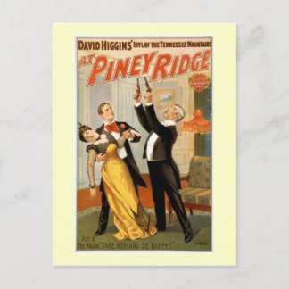 Bij Piney Ridge Theater Poster Briefkaart