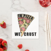 Bij pizza kreukelen we servet (Insitu)